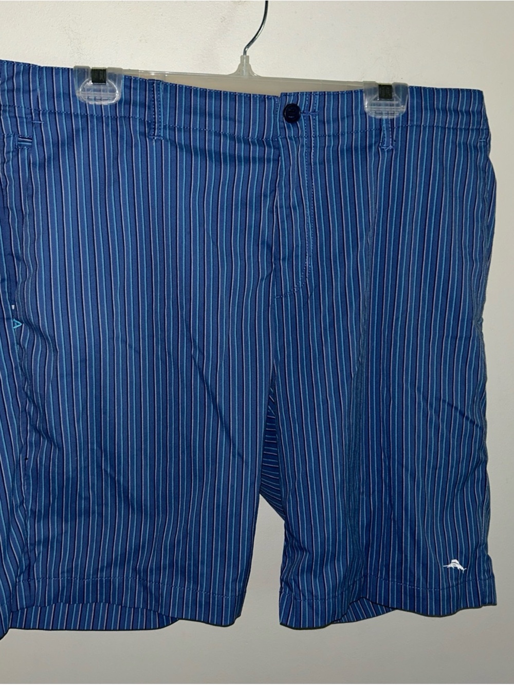 Tommy Bahama Navy Blue Multi-Stripe Flat Front Shorts